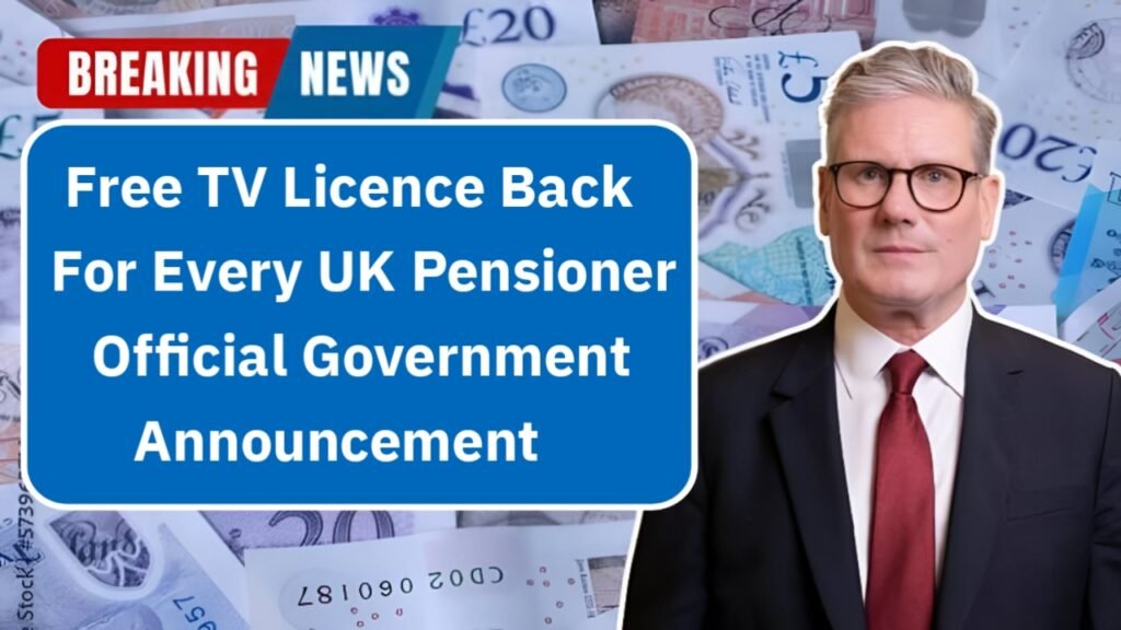 Free TV Licence Back for Every UK Pensioner