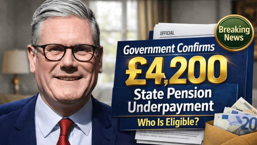 Government Confirms £4,200 State Pension Underpayment
