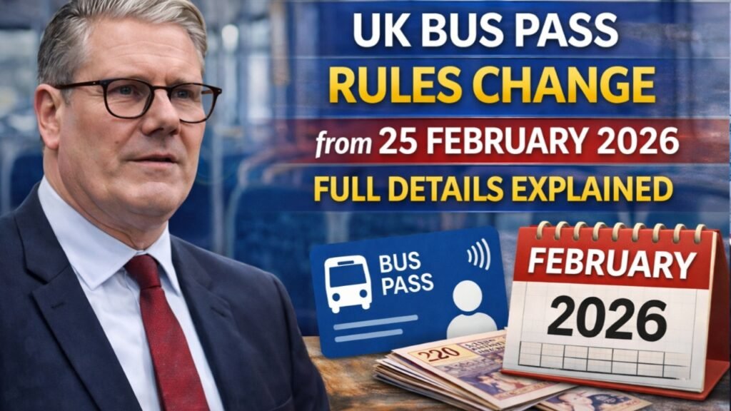 UK Bus Pass Rules Change from 25 February 2026